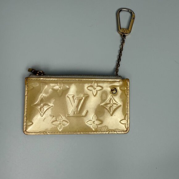 Louis Vuitton Yellow Vernis Coin Key Chain Pouch - Picture 2 of 2